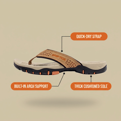 GripTide Men's Sport Flip-Flops
